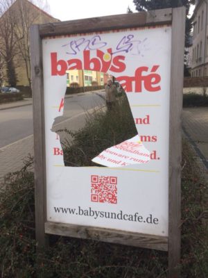 Vandalismus in Dresden Plauen
