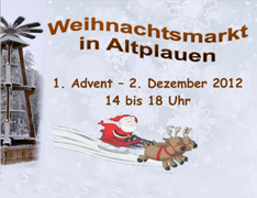 Read more about the article Weihnachtsmarkt in  Altplauen
